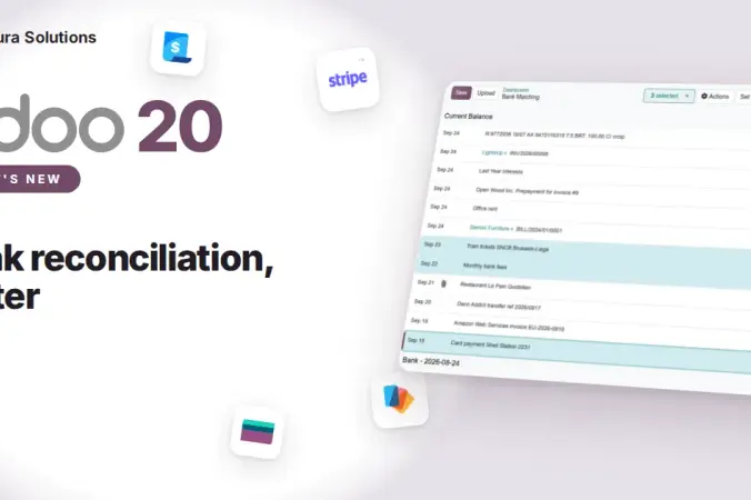 Odoo 20 Bank Reconciliation: Faster Matching