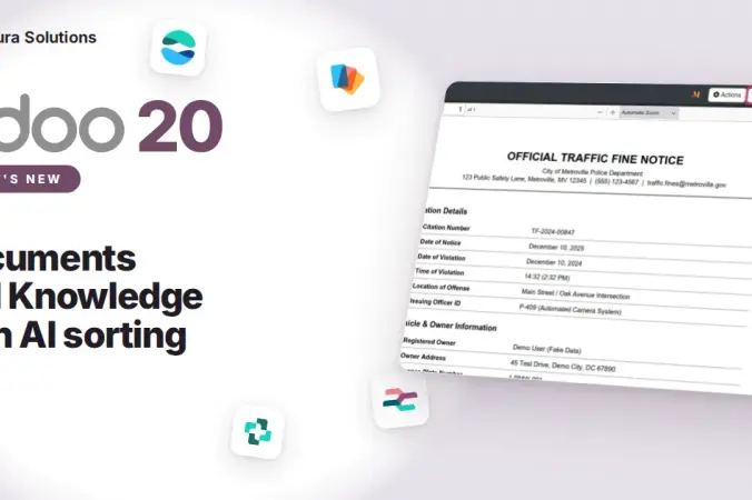 Odoo 20 Documents and Knowledge: AI Sorting, Fleet