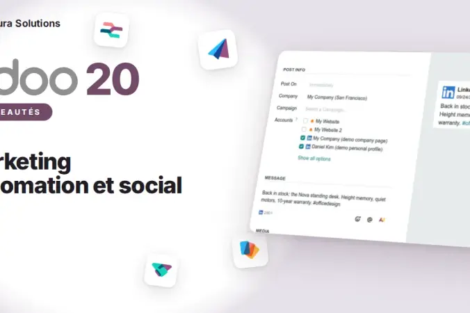 Odoo 20 : Marketing Automation et Marketing social