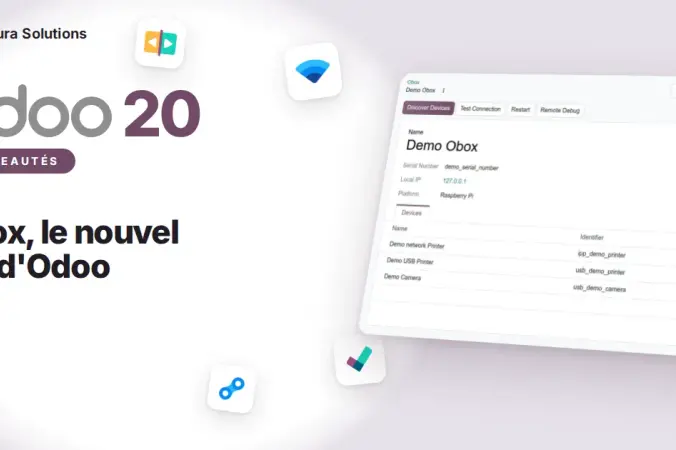 Odoo 20 Obox : imprimantes, balances et caméras
