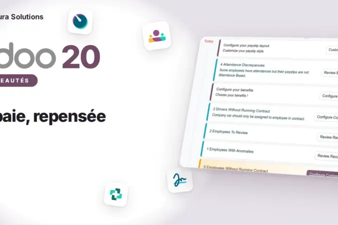 Odoo 20 Paie : règles salariales et cycles de paie