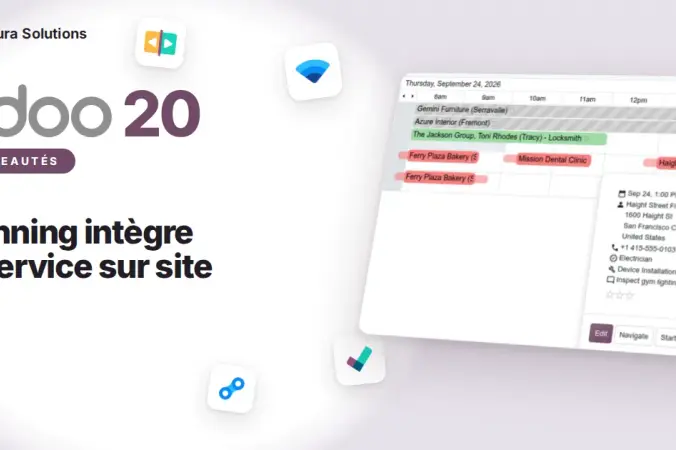 Odoo 20 Planification et service sur site