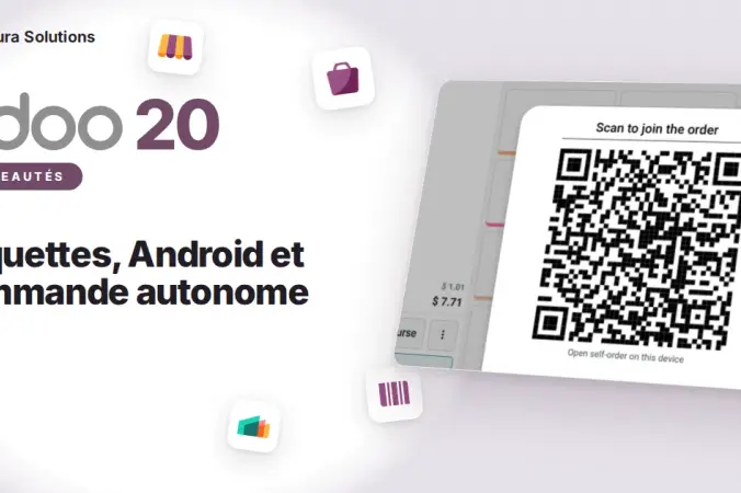 Odoo 20 Point de vente : étiquettes et Android