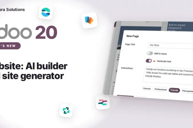 Odoo 20 Website: AI Builder and Site Generator