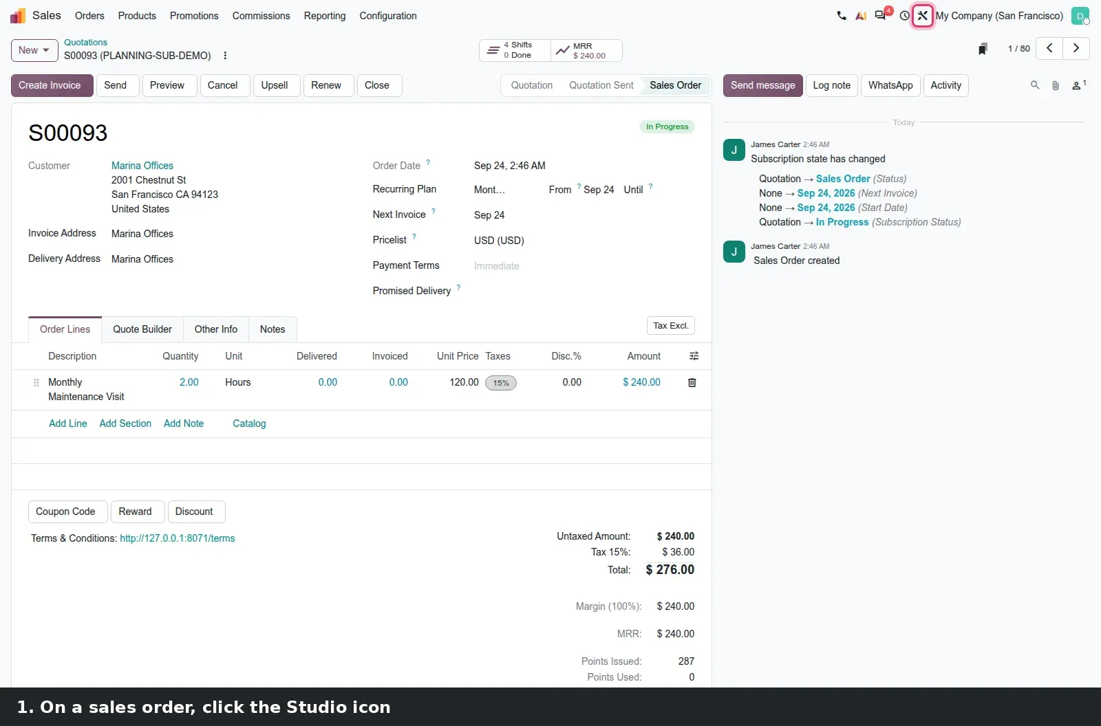 Step 1: Animated tour of the Studio report editor