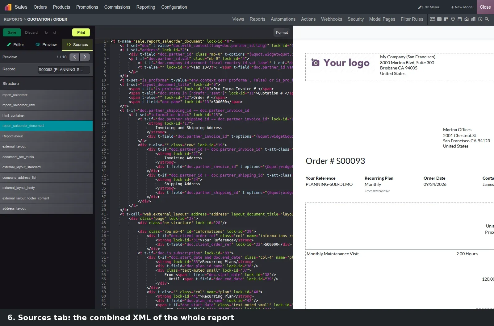 Step 3: Animated tour of the Studio report editor