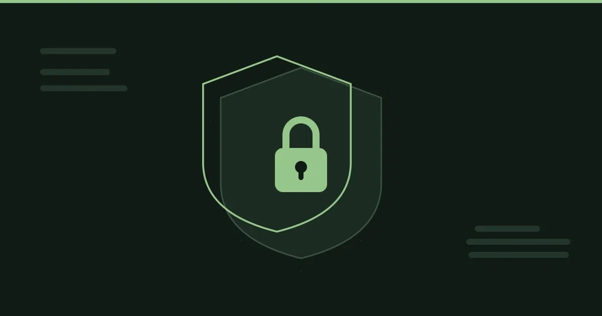 Illustration of a shield with a padlock protecting system data