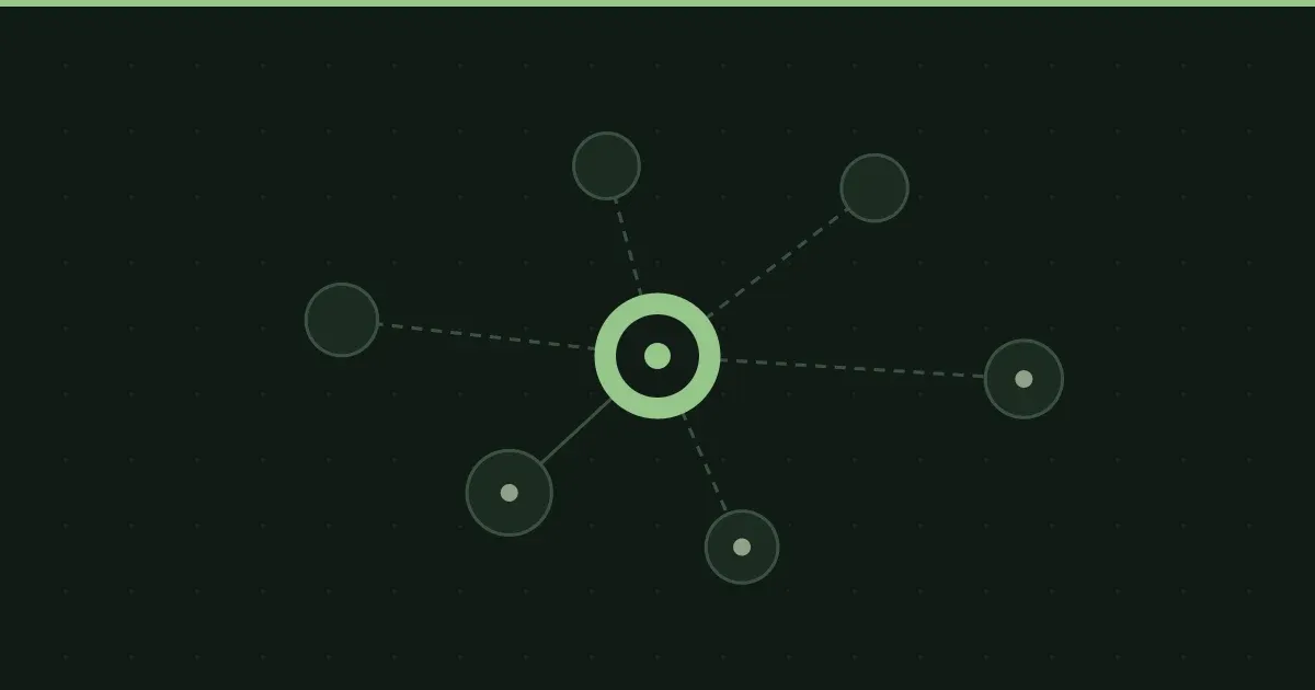 Illustration de nœuds de systèmes connectés échangeant des données