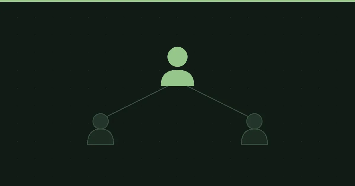 Illustration d'une structure d'équipe avec un responsable mis en avant