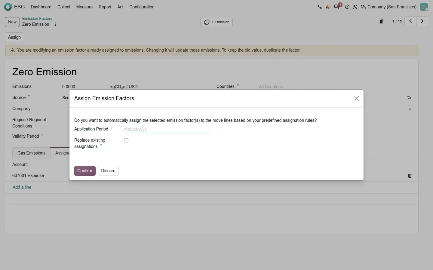 Assignment wizard dialog