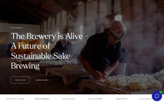 Screenshot of the Sakaya storefront, built on Odoo